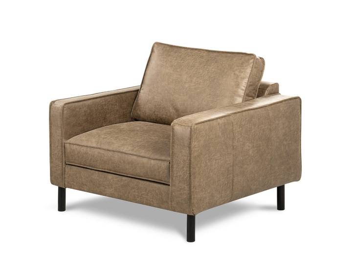 Livetastic Sessel, Graubraun, Metall, Echtleder, Rindleder, 88x85x92 cm, Stoffauswahl, Wohnzimmer, Sessel, Sonstige Sessel