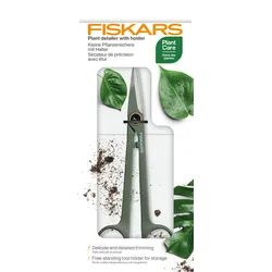FISKARS Kleine Pflanzenschere mit Halter - grün|schwarz