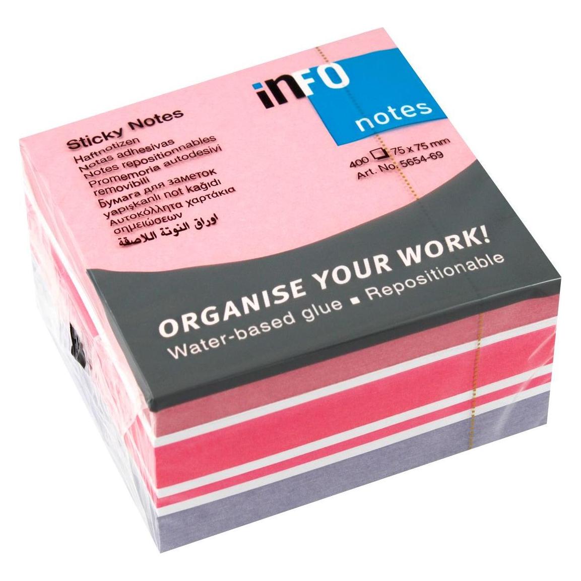 Info Cube Haftnotizen Standard 5654-69 farbsortiert 1 St. (75 x 75 mm) (5654-69)