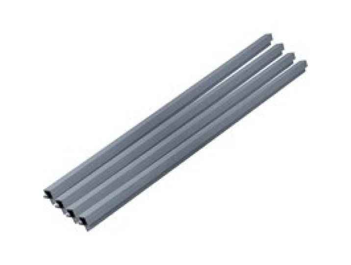 HOME DELUXE Profil d'angle WPC SANO , pour revêtement de façade DUVAR (lot de 4, gris clair)