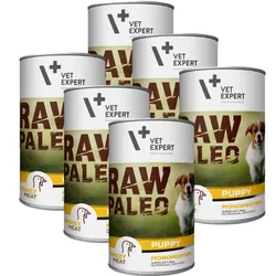 Vetexpert RAW PALEO Welpen Pute 12x400g - Dose Pute