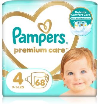 Pampers Premium Care Size 4 fraldas descartáveis 9-14 kg 68 kg. Premium Care Size 4