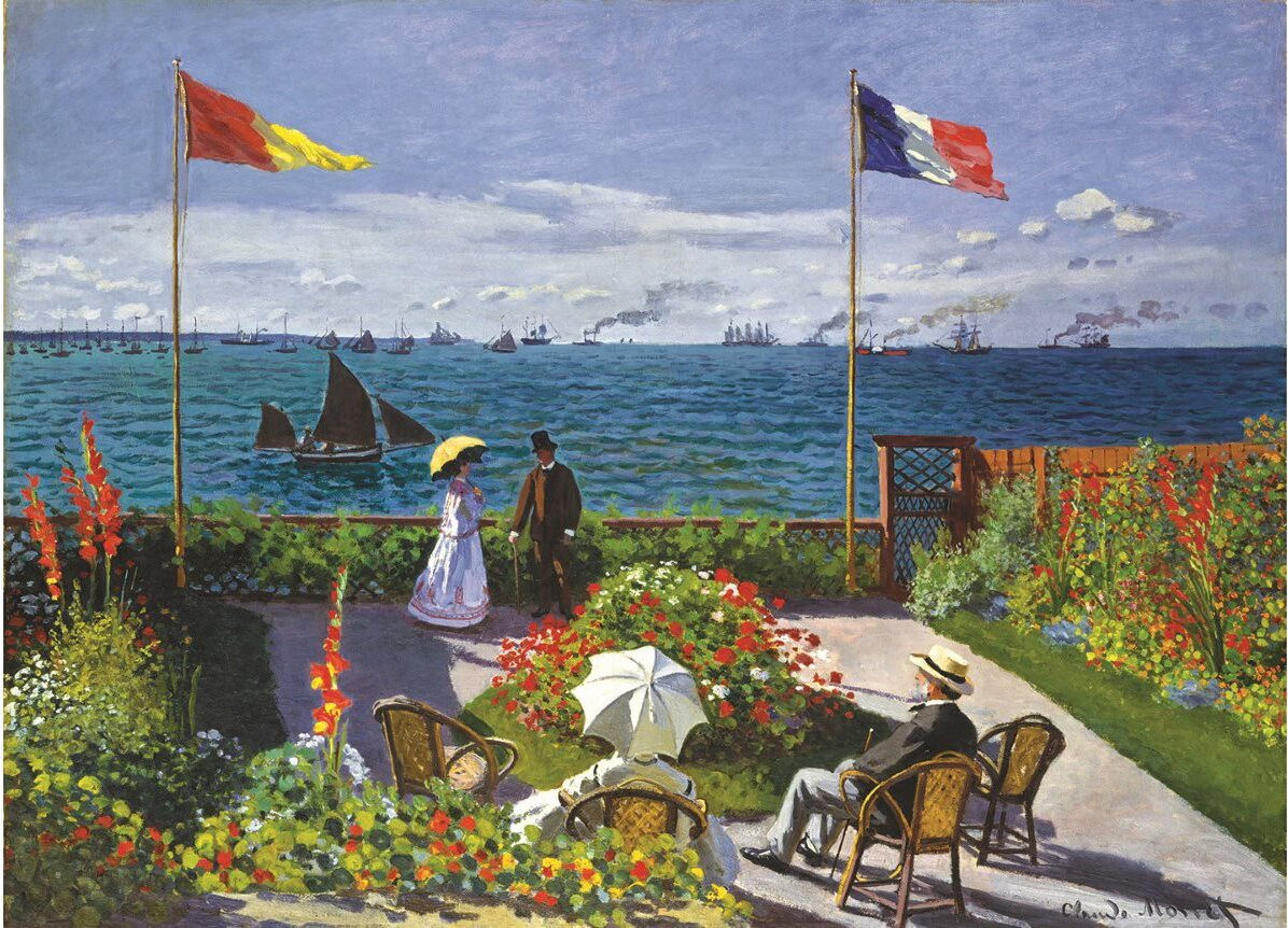 Eurographics Puzzel Tuin in Sainte-Adresse van Monet, 1000 stukjes