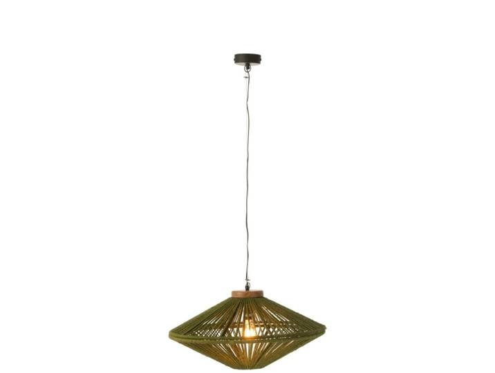 Lampe suspendue en métal vert 62x62x33 cm