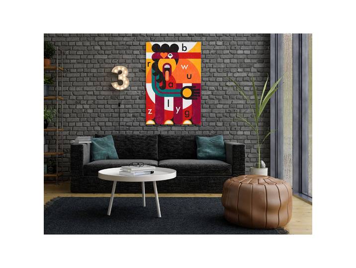 Wandbild Art of Design Leinen Multicolor 40 x 60cm