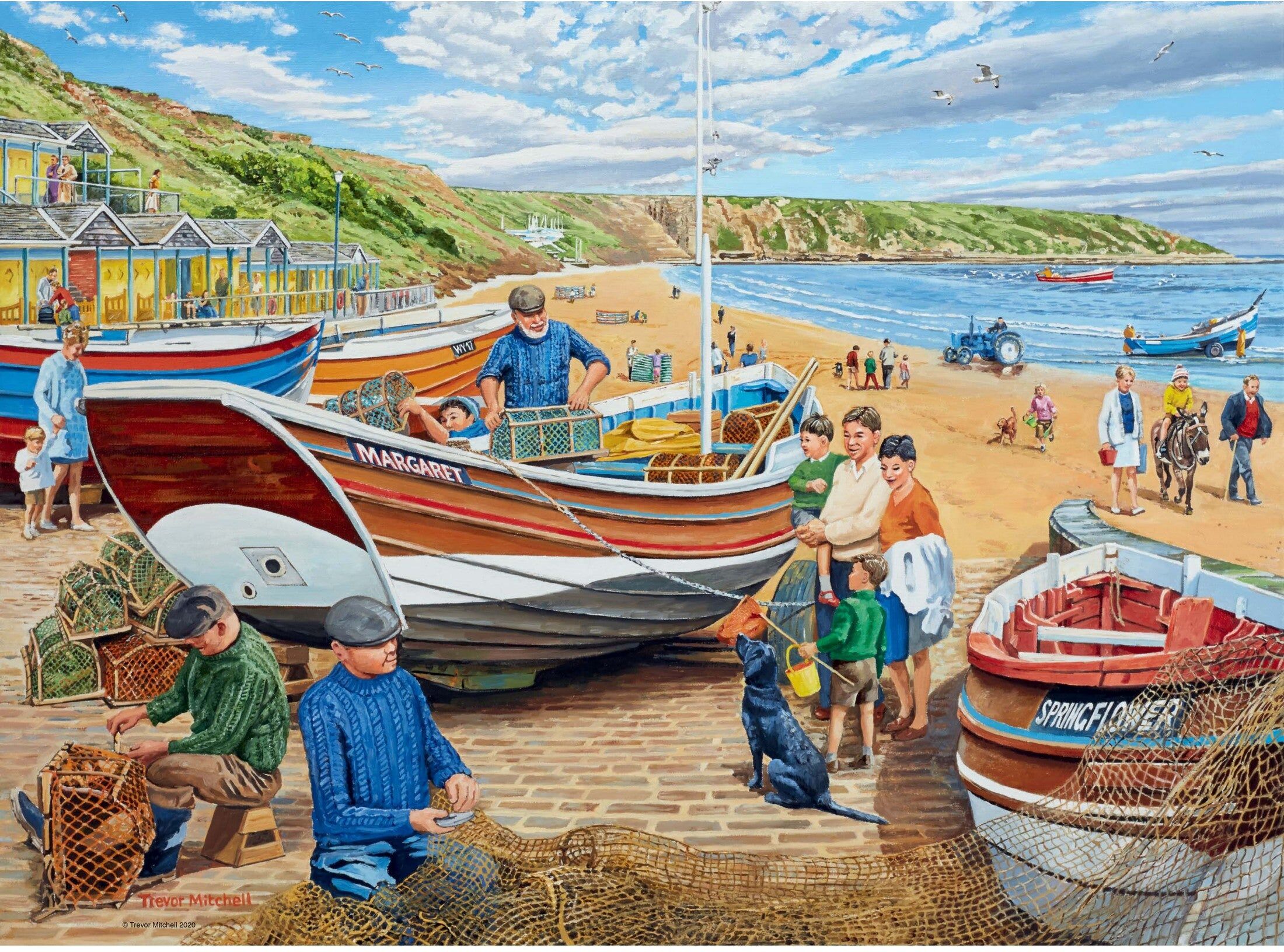 Ravensburger Happy Days at Work No. 19 The Fisherman 500 Piece Jigsaw Puzzle for Adults and Older Children