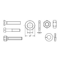 CONRAD 803596 Kombi-Schrauben-Sortiment Nachfüllpackung 3000 Teile