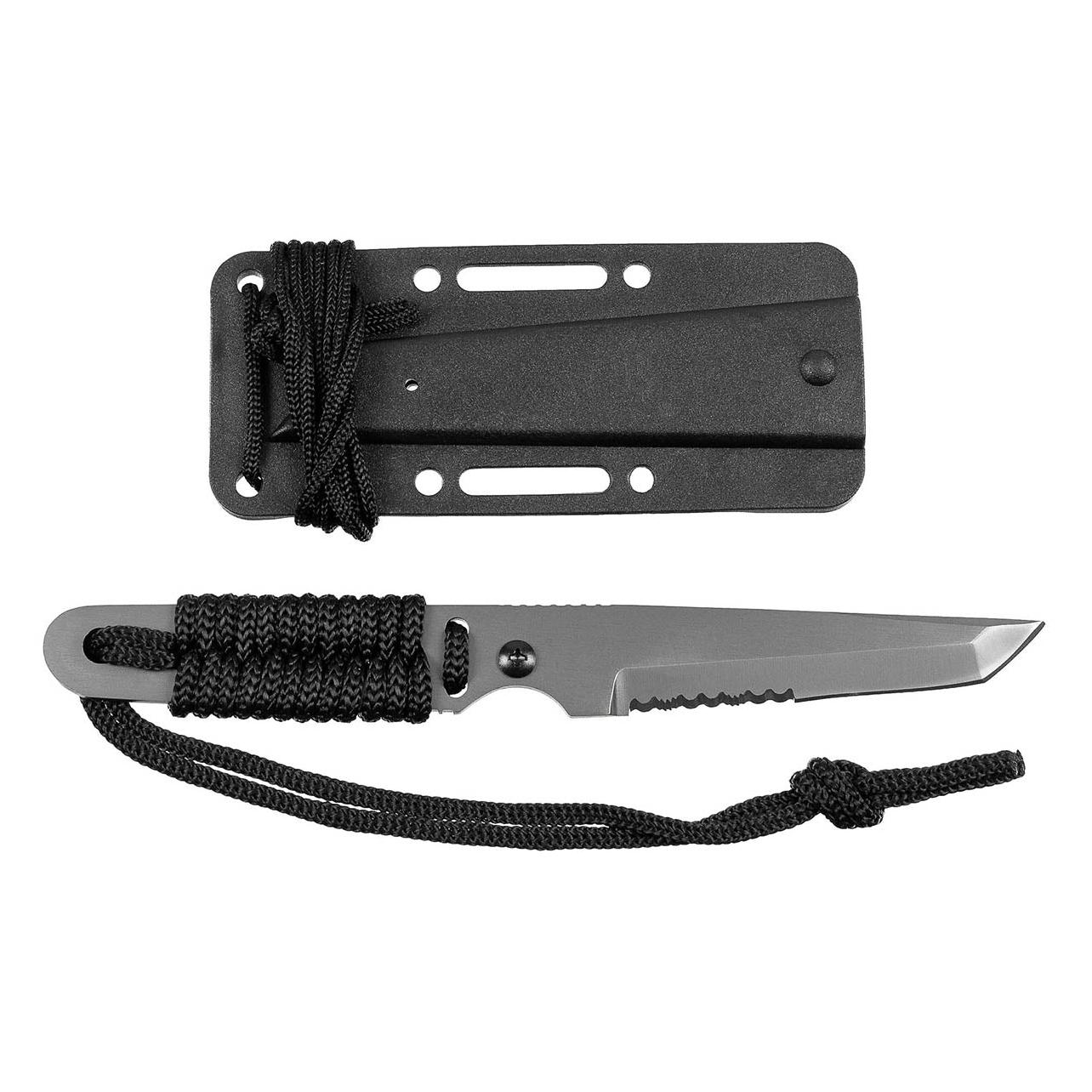 Mfh Messer, "Action I", Tantoklinge, Griff umwickelt (8.50 cm) (44523)
