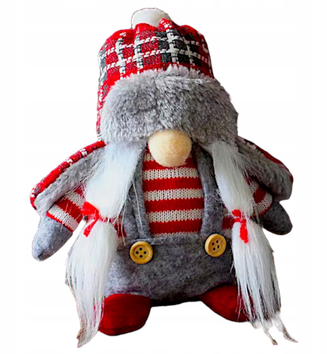 Kerst Kabouter Knuffel - Decoratieve Pluche Figuur voor op tafel