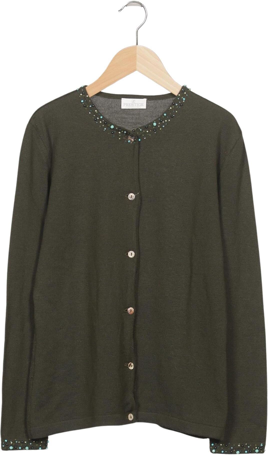 Elegance Paris Damen Strickjacke, Grün, Gr. M, kein / Etikett - Second Hand