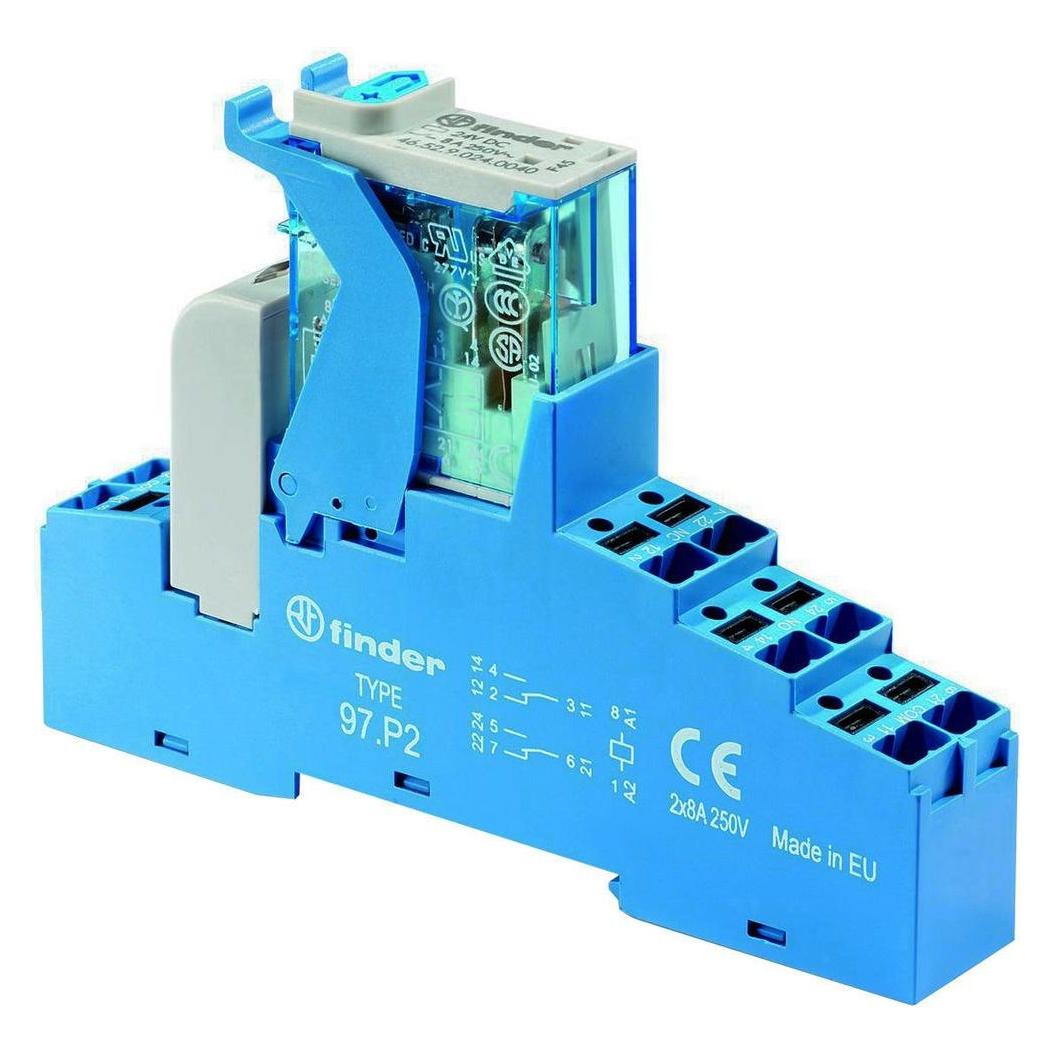Finder Relay interface module push-in terminals (4C.P2.8.024.0060SPA)