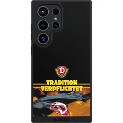 Nivocase Handyhülle für Samsung Galaxy S24 Ultra Hülle NIVOpure Case Schwarz Fanartikel SG Dynamo Dresden (Samsung Galaxy S24 Ultra), Smartphone Hülle, Schwarz