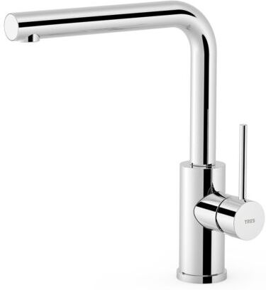 Tres Armaturen Tres Kitchens Küchenrmatur 162436 schwenkbar, stromsparend, L-Auslauf, chrom