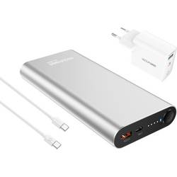 RealPower REALPOWER PB-20000 PD Pro Powerbank 20000 mAh USB PD Silber Statusanzeige 408097