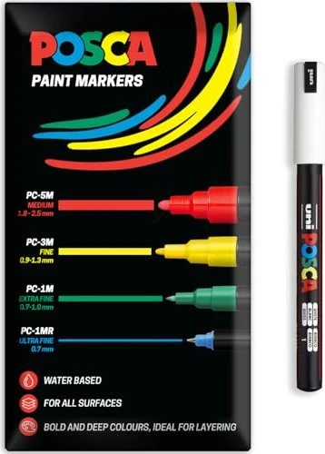 uni-ball Pigmentmarker POSCA (PC-1MR), weiß
