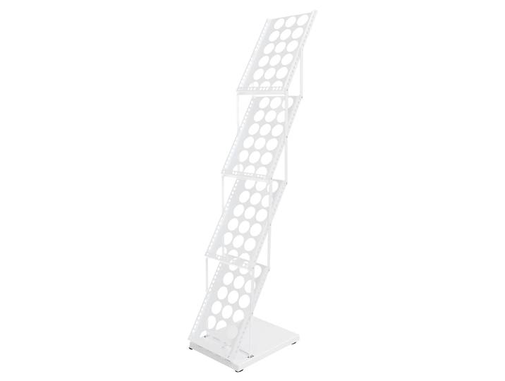 Présentoir pliable à 4 niveaux pour magazines, support portable pour brochures A4, présentoir de catalogues pour exposition et salon professionnel