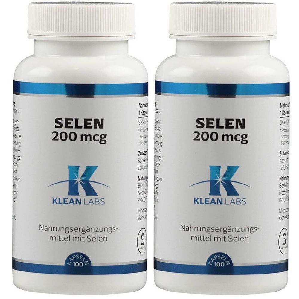 Selen 200 µg Klean Labs Kapseln 2x 2x100 St