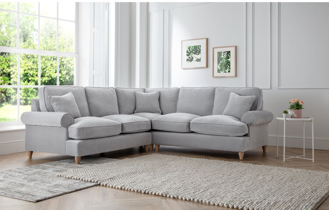 Three Posts Longfellow Corner Sofa Ice 83cm H X 236cm W X 241.3cm D