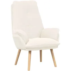 vidaXL Sessel Creme 69 x 74 x 93 cm Sherpa-Stoff