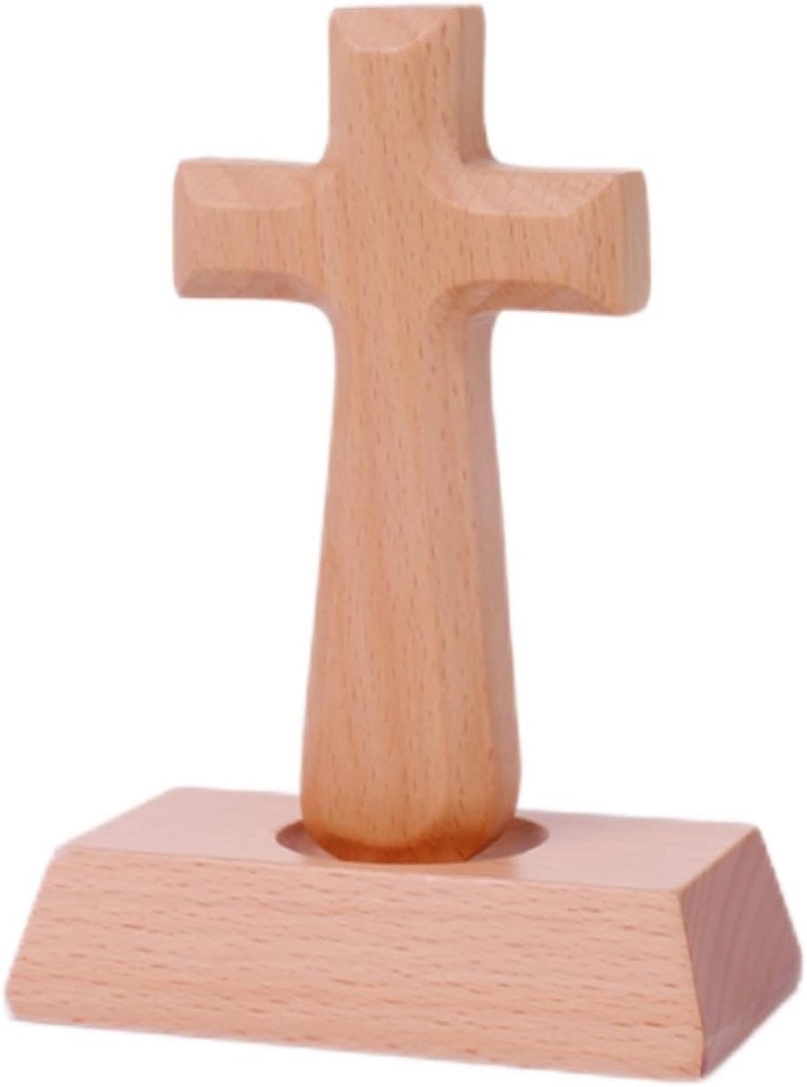 Handgemaakte houten kruis ornamenten voor decoratie in huis