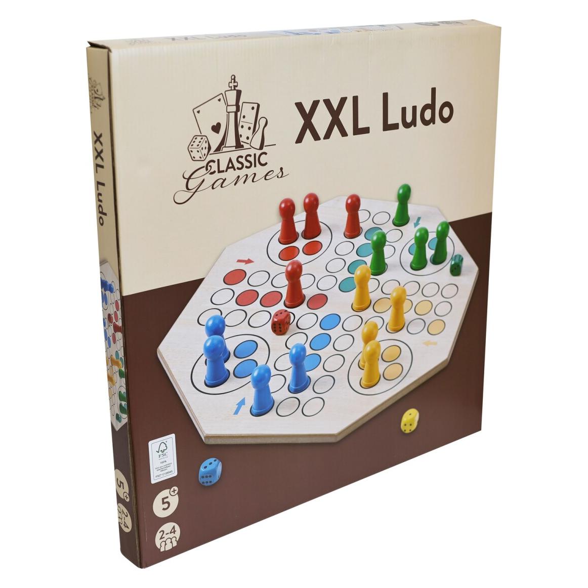 Natural games XXL Ludo 50 x 50 cm (2 - 4 Spieler) (0061197010)