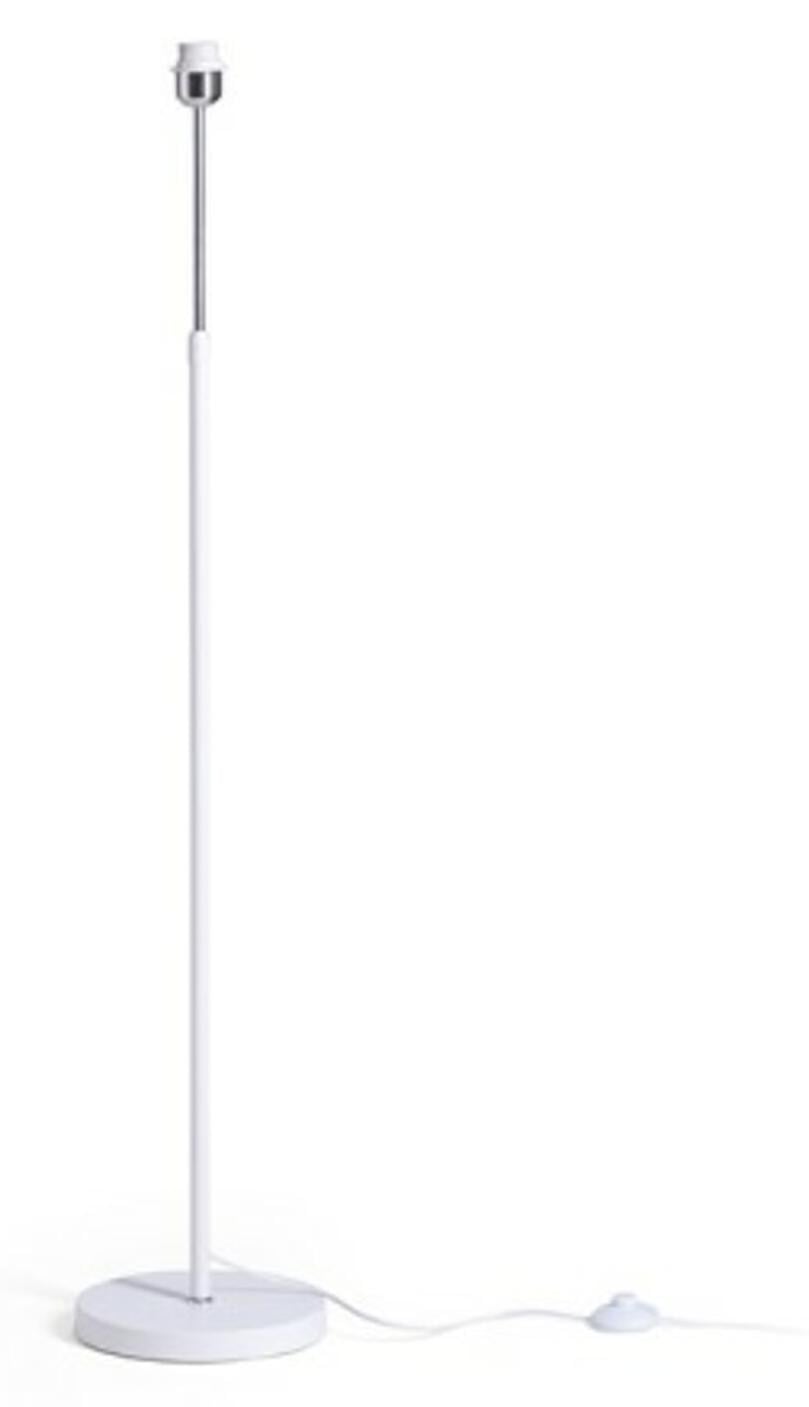 Rendl Emmett Vloerlamp Wit Verchroomd E27 230V