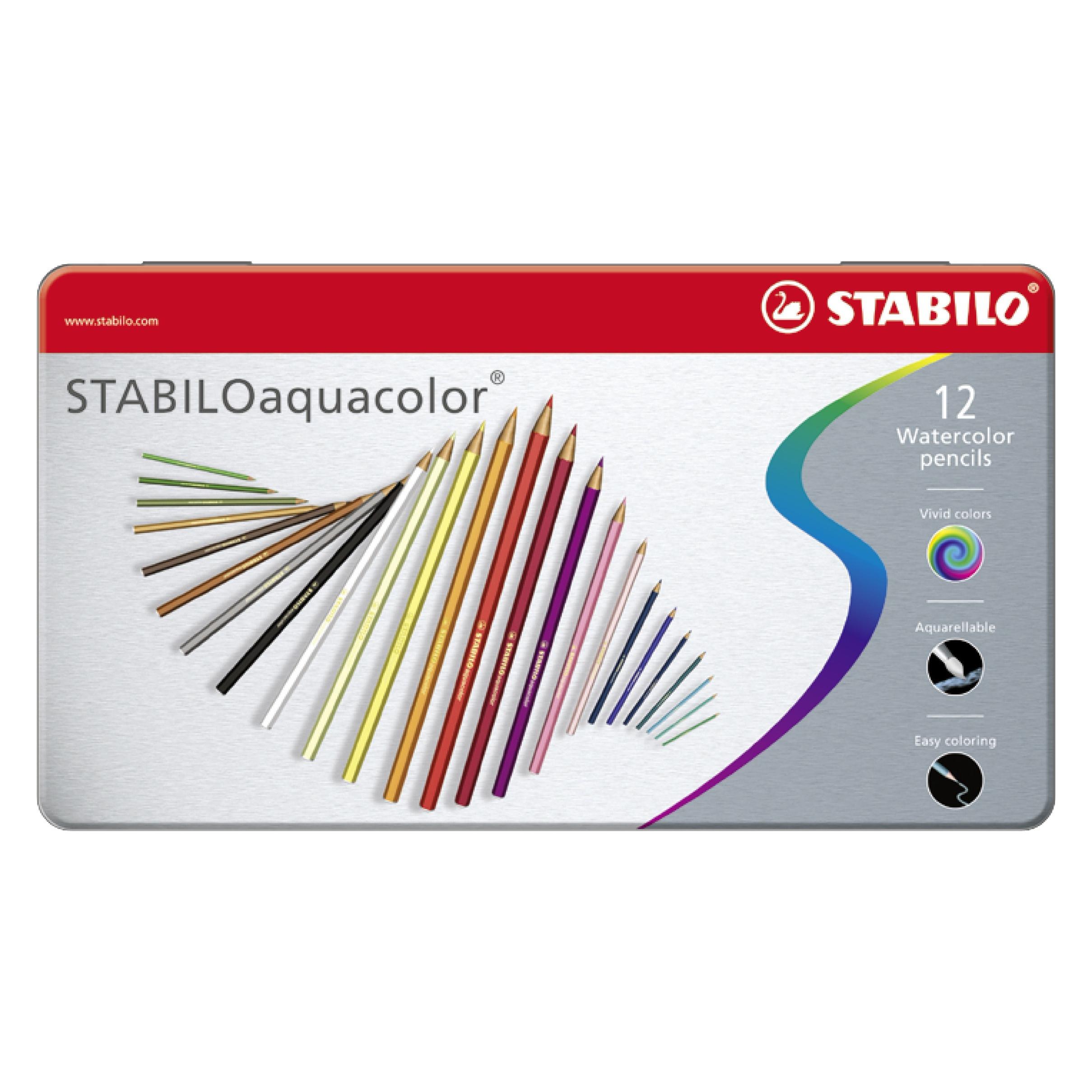 Stabilo aquacolor Aquarell-Buntstift (12x) (16125)