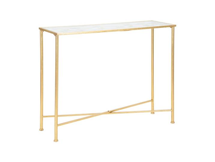 Console en métal doré avec papillons 100x35x80 cm