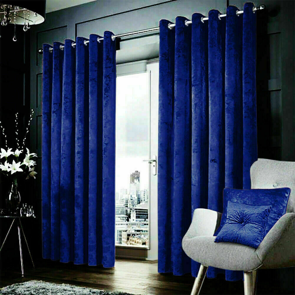 Canora Grey Anali Velvet Blackout Curtain Pair Grey 228.6 x 137.16 cm