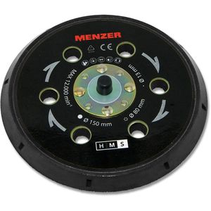 MENZER Schleifteller Multi-Loch soft, Klett, 150mm Ø, für Exzenterschleifer ETS 150