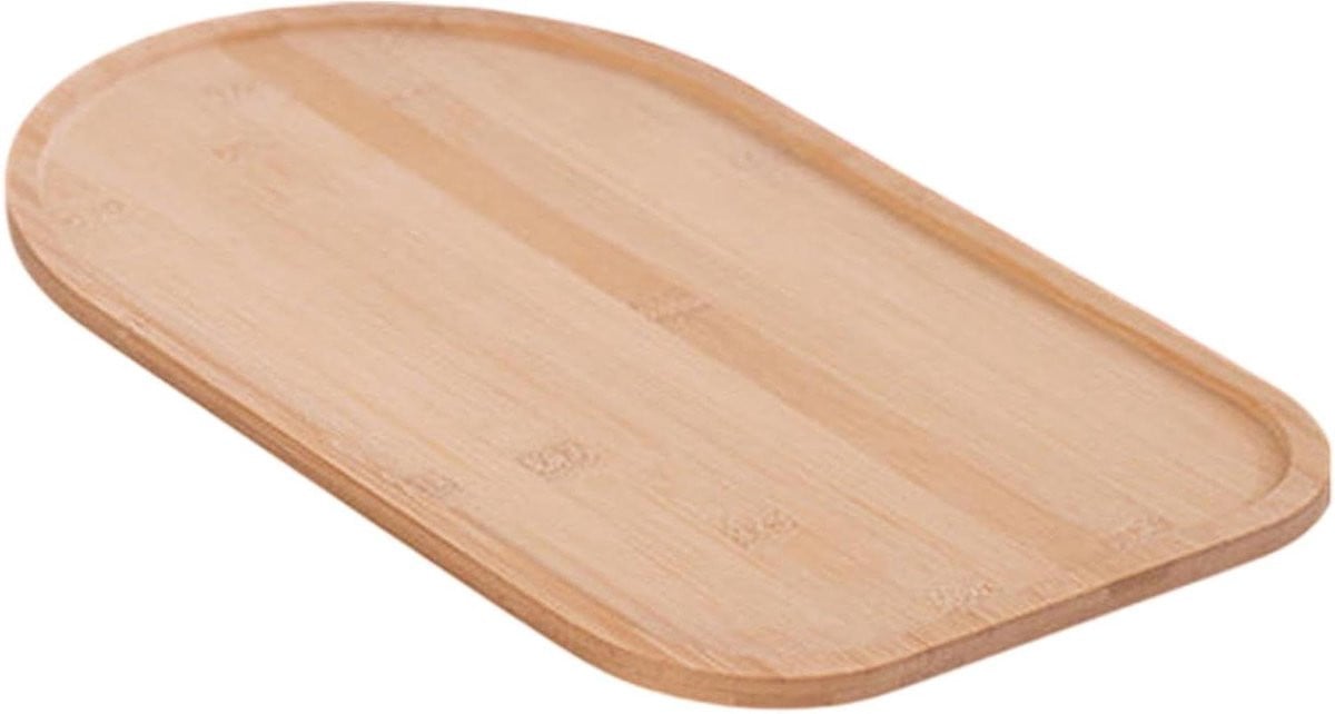 Houten Serveerblad - Serveerschaal voor voorgerechten - Houtkleur - Groot
