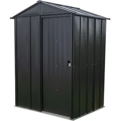 Spacemaker Metall-Gerätehaus "5 x 4", mit Dopple-Schiebetür,grau,1,5 m2