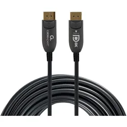 Cablexpert CABLE DISPLAY PORT AOC/PREM CC-DP8K-AOC-10M (10 m), Videokabel, Schwarz