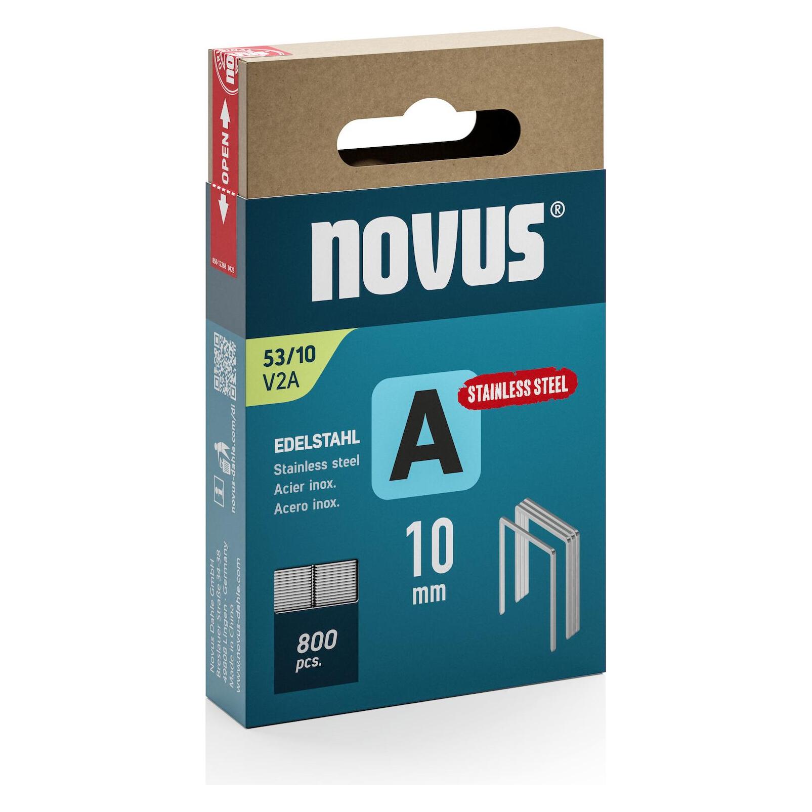Novus Feindrahtklammern A 53 10mm V2a (042-0779)