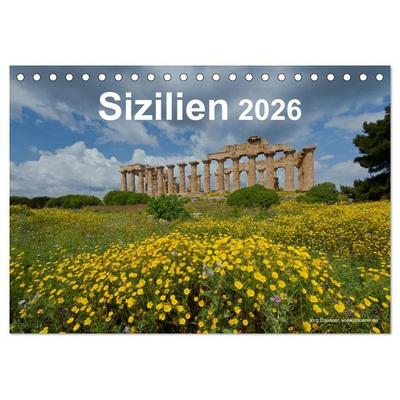 Sizilien 2026 (Tischkalender 2026 DIN A5 quer), CALVENDO Monatskalender