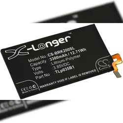 Powery Akku passend für Handy, Smartphone Blackberry KEY2 / BBF100-4 / Typ Tlp035B1 u.a.
