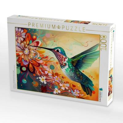CALVENDO Puzzle Ein Motiv aus dem Kalender Kunterbunte Vögel | 1000 Teile Lege-Größe 64x48cm Foto-Puzzle für glückliche Stunden