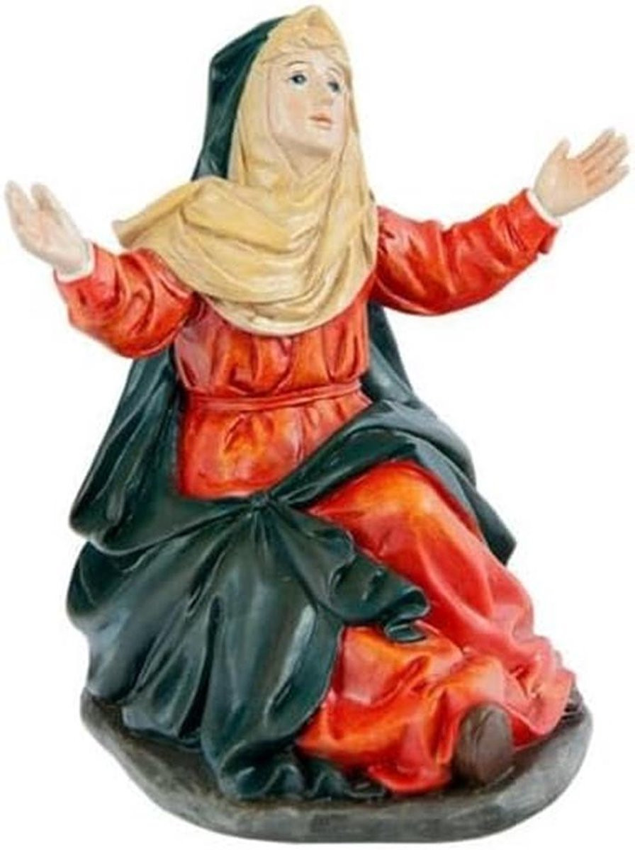 Zittend Beeldje Handbeschilderd Figuur Meerkleurig Hoogte: 14 cm