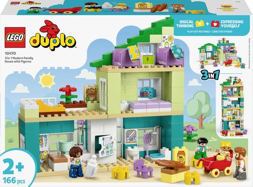 10470 LEGO DUPLO Modernes Familienhaus mit Figuren - 3-in-1-Set (10470)