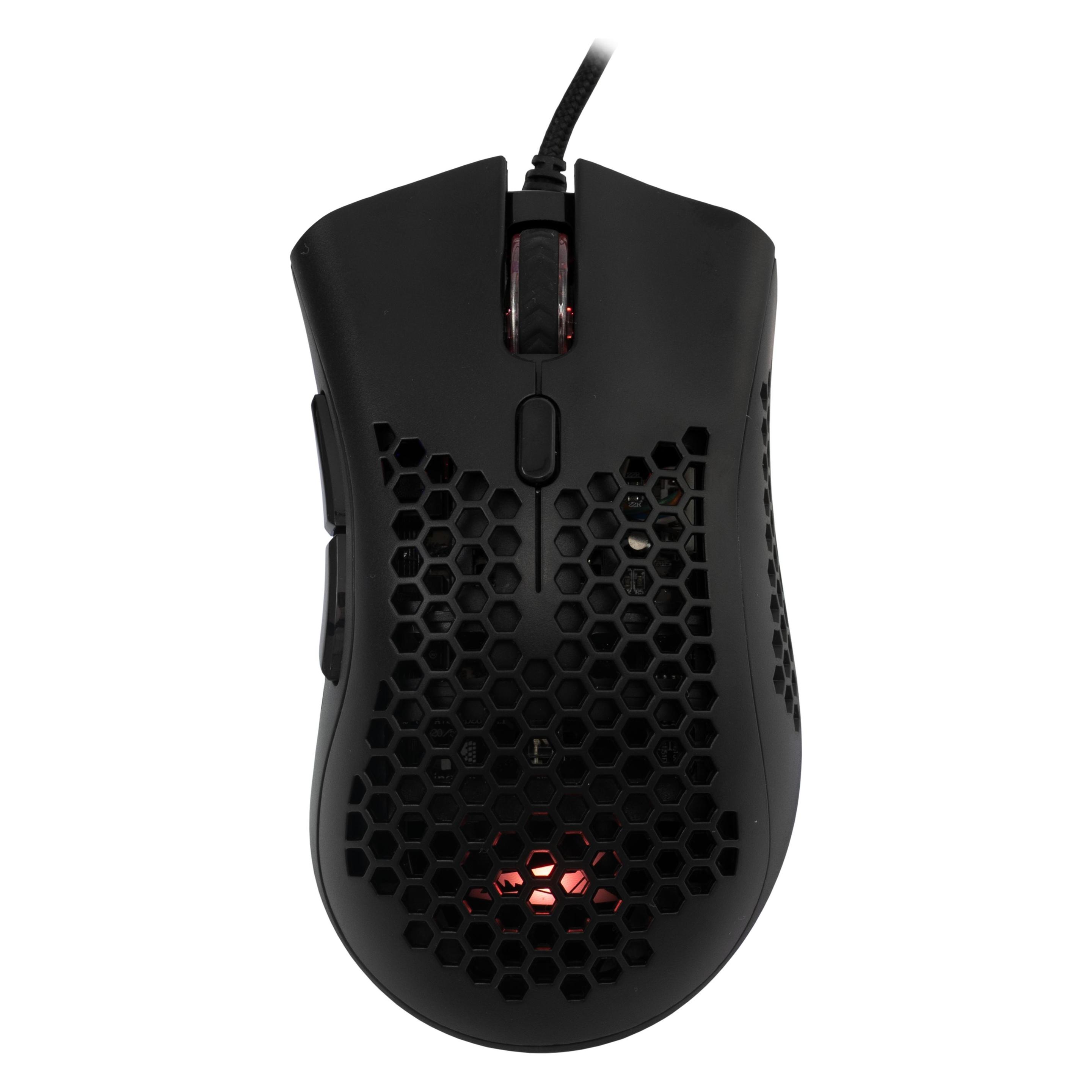 Baracuda Gaming Mouse CORAL, 6D, 12800 dpi, Black (BGM-031) (Kabelgebunden) (CORAL-B)