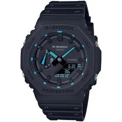 Casio GA-2100-1A2ER G-Shock Classic AnaDigi Herrenuhr Schwarz/Türkis
