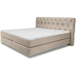 Boxspringbett SANSIBAR LANGEOOG - Bezug: Stoff