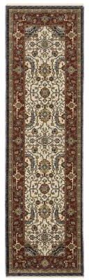 Style Haven Amelie Bordered Persian Ivory/ Red Indoor Area Rug