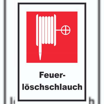 HB-Druck Feuerlöschschlauch Schild A0 (841x1189mm)
