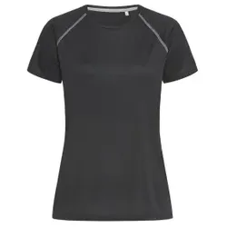 Stedman Active 140 Women Team Raglan Schwarz Polyester Large Damen