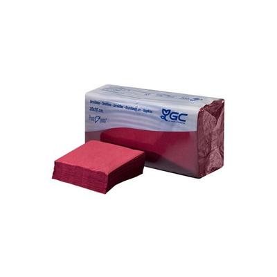 Servietten 20x20 2Fls Bordeaux P&P 3x100un