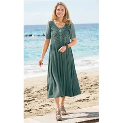 Viskose-Kleid in salbei in Größe 50 von DW-Shop, Salbei, 50