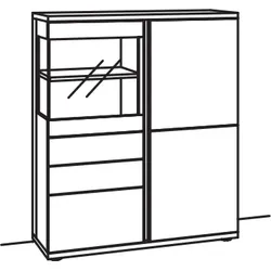 Venjakob Barola Highboard 9118