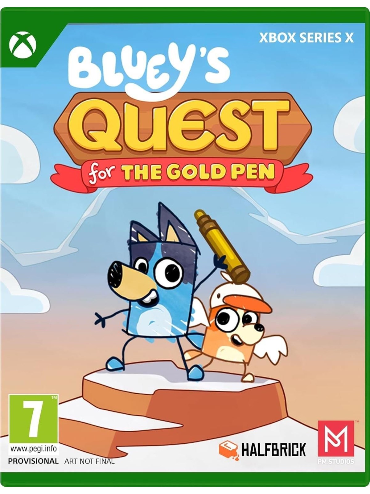 Bluey's Quest for the Gold Pen - Microsoft Xbox Series X - Abenteuer - PEGI 7