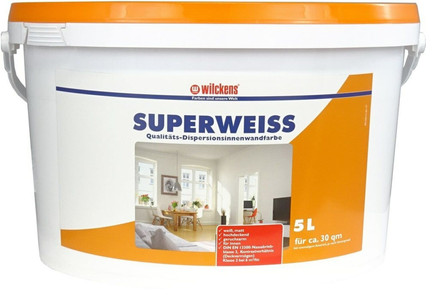 wilckens Dispersionsfarbe Innen 5 l, superweiß (13291000090)